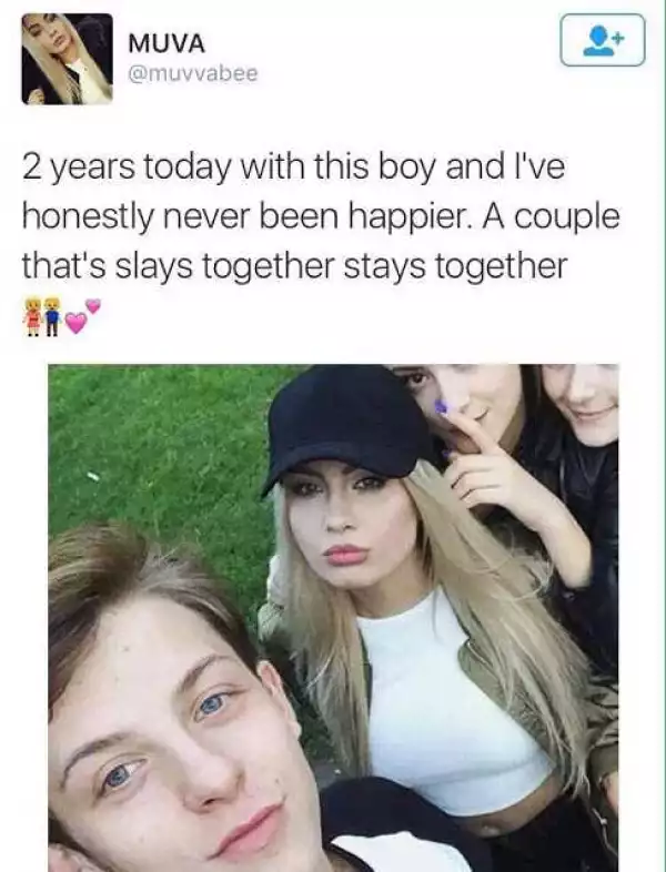 Girl gets shock of her life after she gushed about boyfriend on Twitter & he was exposed as being g*y